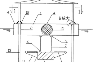 帶阻尼防蕩板張力腿式高穩(wěn)性浮平臺(tái)