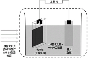 基于陽光促進策略的可充電鋅空氣電池及其制備方法