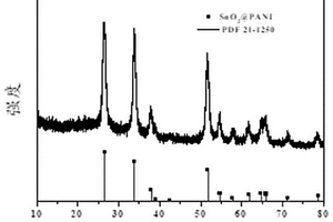 聚苯胺包覆二氧化錫復合負極材料及其制備方法