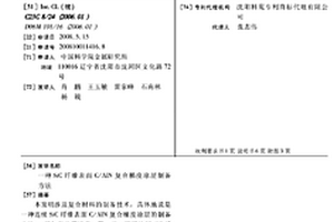 SIC纖維表面C/ALN復(fù)合梯度涂層制備方法