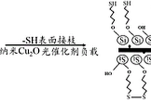 用于土壤污染修復(fù)的巰基接枝且光催化劑負載的高硅氧玻璃纖維的制備方法