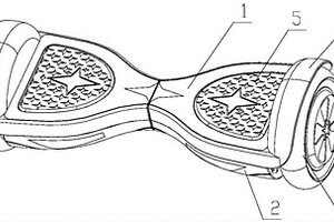 防撞防水型電動體感平衡扭扭車及其成型模具