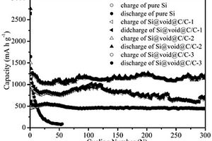 Si@void@C嵌入三維多孔碳網(wǎng)負(fù)極材料及其制備與應(yīng)用