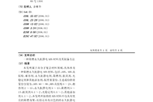 阻燃永久抗靜電ABS材料及其制備方法