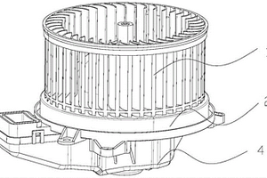 新能源汽車用的空調(diào)鼓風(fēng)機(jī)結(jié)構(gòu)
