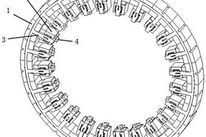 新能源混合動力電機的拼塊式鐵芯組件