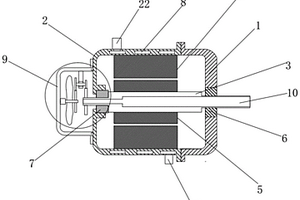 具有多重內(nèi)置風(fēng)冷散熱結(jié)構(gòu)的新能源汽車(chē)電機(jī)