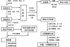 農(nóng)林纖維素生物質(zhì)全組份的分級分離方法及利用分離后組份制備燃料酒精和低聚木糖