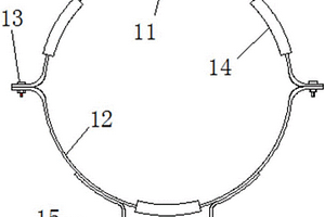 用于固定新能源客車中儲(chǔ)氣筒的抱箍