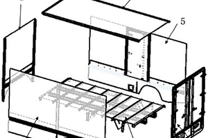 用于輕量化新能源車(chē)物流車(chē)用模塊化廂體結(jié)構(gòu)