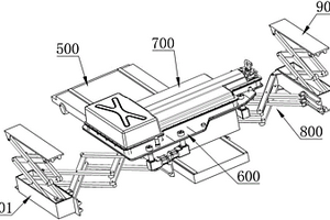 新能源汽車快換電池機(jī)器人用車輛舉升裝置
