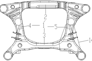 新能源汽車的低壓中空彎折結(jié)構(gòu)后副車架