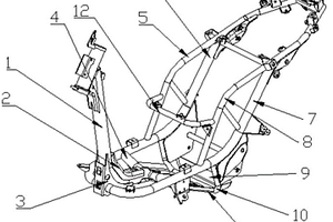 高性能輕量化電動(dòng)摩托車車架