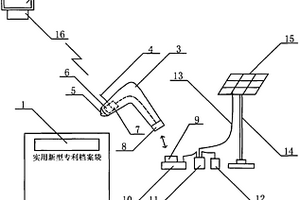 太陽能光伏向掃描器供電的帶條形碼實(shí)用新型專利檔案袋