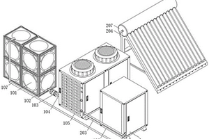 空氣能和太陽(yáng)能一體化熱水及供暖裝置