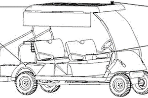 熱帶景區(qū)微信式自助電動(dòng)觀光車