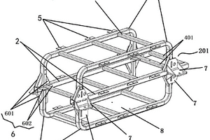 電動(dòng)重卡用內(nèi)置結(jié)構(gòu)動(dòng)力電池箱支架