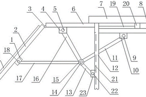 太陽能移動式提灌站的調(diào)整光伏板角度的支撐機構(gòu)