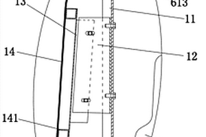 客車頂上電池艙的防水式滑移艙門結構