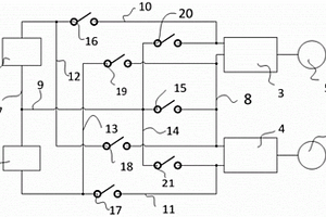 雙電機(jī)動(dòng)力電源構(gòu)架