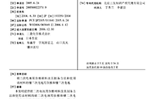 鋰二次電池用負(fù)極材料及其制備方法和使用該材料的鋰二次電池用負(fù)極和鋰二次電池