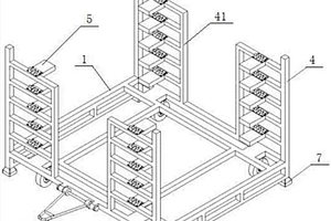 用于鋰電池箱體運(yùn)輸?shù)某休d貨架