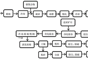 用鋰輝石、鋰聚合物和鹽湖礦石混合生產(chǎn)單水氫氧化鋰的工藝