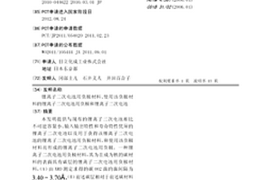 鋰離子二次電池用負極材料、使用該負極材料的鋰離子二次電池用負極和鋰離子二次電池