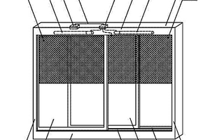 雙層的紫外光誘蚊電擊滅蚊的可移動滅蚊窗