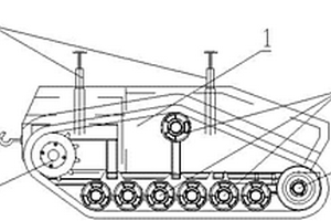 帶有上下車平臺(tái)的升降平臺(tái)用履帶車