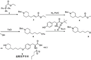 鹽酸替羅非班的制備方法