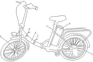 帶有備用電池的電動(dòng)自行車