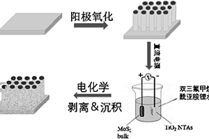 電沉積二硫化鉬量子點修飾二氧化鈦納米管陣列的制備方法