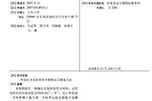 強(qiáng)紅光發(fā)射的熒光材料及其制備方法