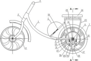 車座旋轉(zhuǎn)式電動自行車的腳蹬驅(qū)動機(jī)構(gòu)