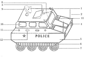 軍、警兩用偵測、監(jiān)視車