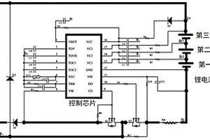 用于12.6V三串鋰電池包的保護(hù)板