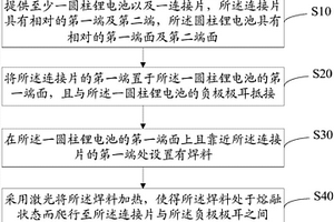 圓柱鋰電池極耳引出激光焊接方法