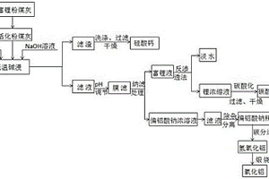 從粉煤灰中分離富集鋰、鋁、硅的方法