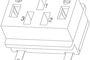 用于電動(dòng)自行車鋰電池的品字形插座