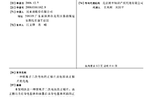 鋰離子二次電池的正極片及包括該正極片的電池