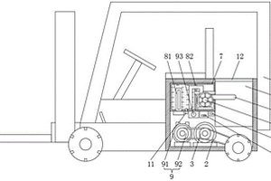 冷庫電動(dòng)叉車的鋰電池防護(hù)結(jié)構(gòu)