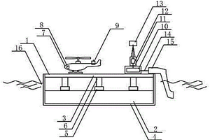 帶減震裝置的鋰電供電的水上無人機(jī)停機(jī)平臺(tái)