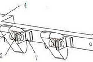 用于鋰電池托盤的扭簧復(fù)位卡爪式疊放裝置