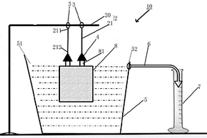 用于鋰離子軟包電池產(chǎn)氣量的測量裝置