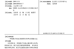 鋰離子電池正極材料LiFePO4的制備方法