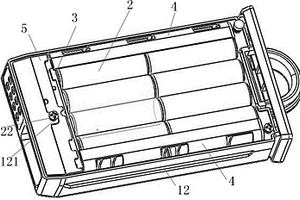 防止電池晃動的數(shù)字型鋰離子列尾電池殼