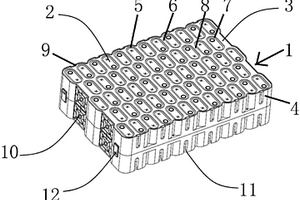 應(yīng)用于跑道形鋰電池的成組結(jié)構(gòu)