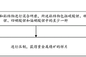 重金屬精礦的樣片及其制備方法和應(yīng)用