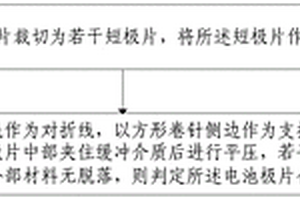 方形卷繞鋰離子電池極片最大壓實密度評價方法